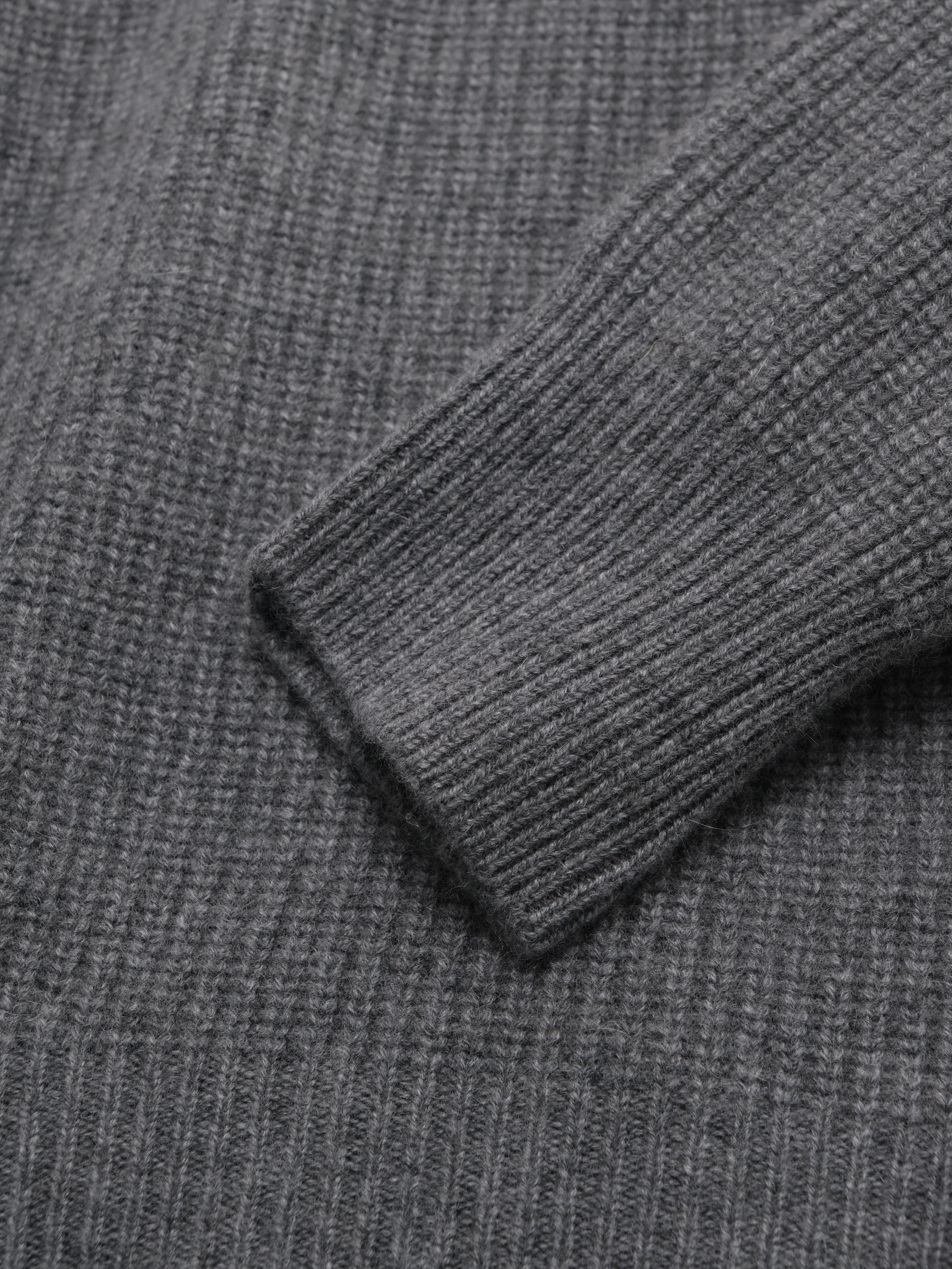Heavyweight Pure Cashmere Half-Zip Sweater